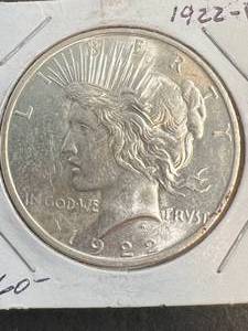 1922-D US PEACE SILVER DOLLAR