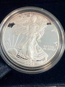 2004 PROOF AMERICAN SILVER EAGLE IN ORIGINAL MINT PACKAGING