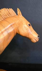 lot 55 image: Vern Johnson Hand-Carved Running Horse