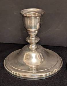 lot 9 image: Vintage Westmorland Sterling Silver Weighted Candleholders