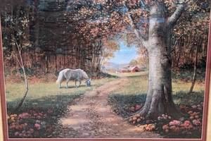 lot 80 image: Large Framed Scenic Print