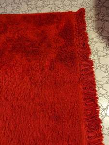 lot 165 image: Red Vintage Shag Area Rug