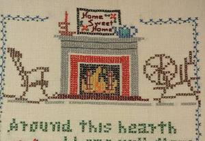 lot 233 image: Small Framed Vintage Needlepoint