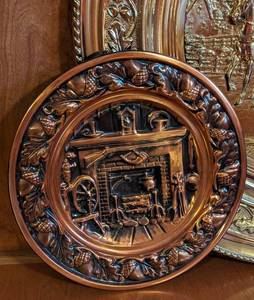 lot 234 image: Brass and Copper Wall Plates