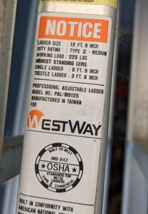 lot 258 image: WestWay Multi Height Ladder