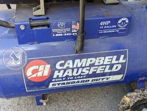 lot 259 image: Campbell Hausfeld 13 Gallon Air Compressor