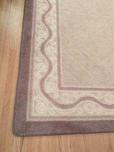 lot 296 image: Cream and Purple Area Rug
