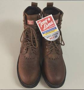 TONYLAMA - BADLANDS #TW4014- MENS 8 WATERPROOF COMPOSITE SAFETY  SIZE 9.5 EE