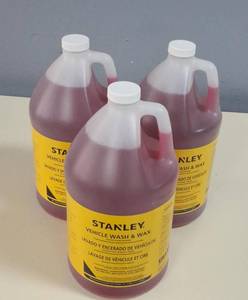 Stanley-  Pressure Washer Detergent Car & Truck- MODEL STCTW004- Lot of  3 Gallon Jugs