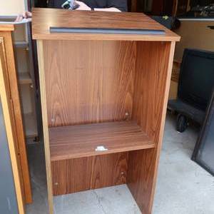 lot 70 image: DARK WOOD PODIUM