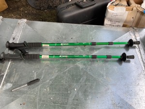 lot 51 image: Adjustable walking sticks Green