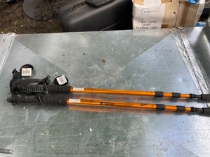 lot 52 image: Adjustable walking sticks orange