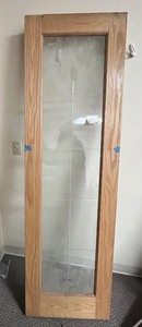 lot 45 image: 24 Glass and oak door