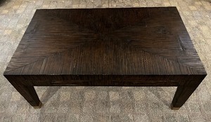 lot 119 image: Modern Classic Wooden Coffee Table with Two Drawers