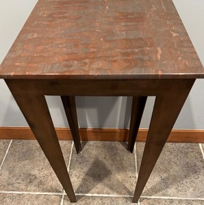 lot 126 image: COPPER Square Accent Table by GLOBAL VIEWS