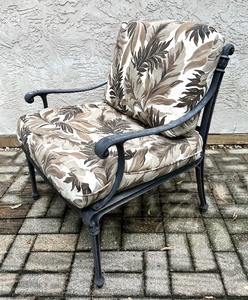 lot 161 image: LUXURY HANAMINT PATIO Aluminum Club Chair