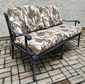lot 162 image: LUXURY HANAMINT PATIO Aluminum Love Seat