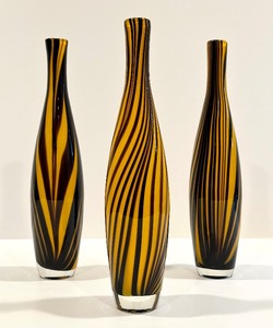 lot 152 image: Trio of ART GLASS VASES