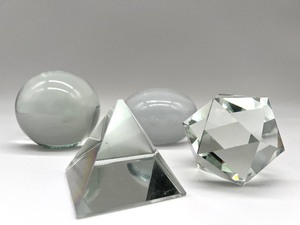 lot 88 image: Assorted Glass Paperweights - Qty 4