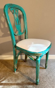 lot 187 image: BOHO CHIC Hand Painted Occasional Chair