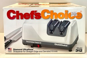 lot 509 image: CHEFS CHOICE Diamond UltraHone Electric Knife Sharpener Model 312