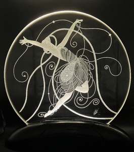 lot 2 image: Vintage Art Deco ERTE Luminaire  Lamp  Light Signed LE 4599