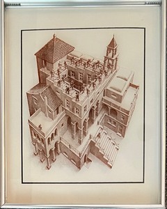 lot 55 image: M.C. ESCHER Ascending and Descending - Photograph on Glass by Lucid Lines