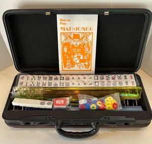 lot 54 image: NEW - MAH JONG Tile Set in Carrying Case