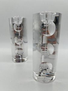lot 92 image: OVATIONS Moonlight Crystal Candlesticks - Made in Austria