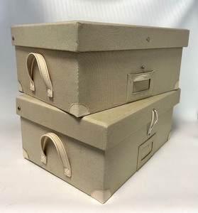 lot 217 image: 2 CANVAS File Drawer Totes