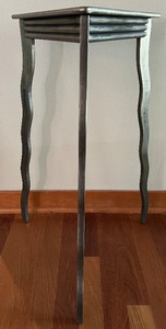lot 41B image: Artisan WILL STONE Hand Forged Steel Drinks Side Table