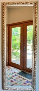 lot 543 image: Elegant Rectangular Hallway or Bathroom Mirror