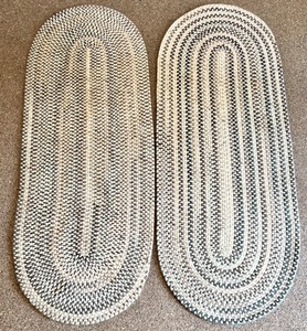lot 232 image: Pair of 3 Runner Braided Rugs