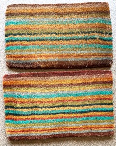 lot 233 image: Pair of Colorful IndoorOutdoor Rugs