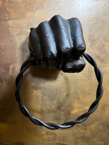 lot 370 image: HAND Sculpture Holding Towel Ring