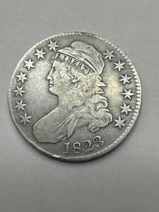 lot 3 image: 1823 Capped Bust Half Dollar