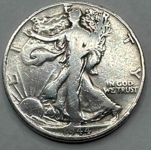 lot 22 image: 1944 Walking Liberty Half Dollar