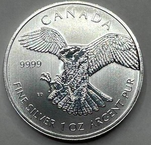 lot 24 image: 1oz .9999 Silver Canadian Wildlife Series Round