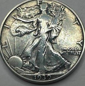 lot 53 image: 1939 Walking Liberty Half Dollar