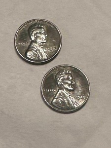 lot 56 image: 1943 & 1943-D Steel War Pennies