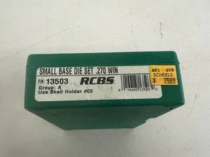lot 6 image: 270 WIN RCBS Small Base Die Set