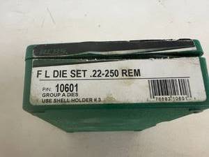 lot 14 image: 22-250 REM FL Die Set RCBS