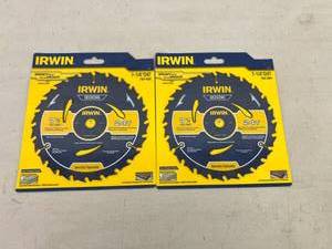 lot 160 image: 2 New Irwin 7 14 24T Blades
