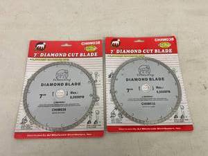 lot 163 image: 2 New 7 Diamond Cut Blades