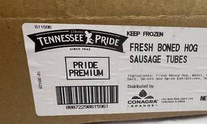 lot 18 image: 5lb Tennessee Pride Pork Sausage Tube
