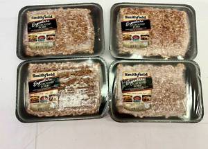 lot 55 image: 4x 1lb Smithfield Signature Ground Pork