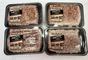 lot 58 image: 4x 1lb Smithfield Signature Ground Pork