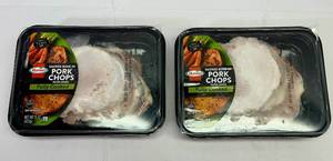 lot 69 image: 2x 15ox Hormel Smoked Bone in Pork Chops