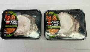 lot 71 image: 2x 15ox Hormel Smoked Bone in Pork Chops