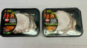 lot 72 image: 2x 15ox Hormel Smoked Bone in Pork Chops
